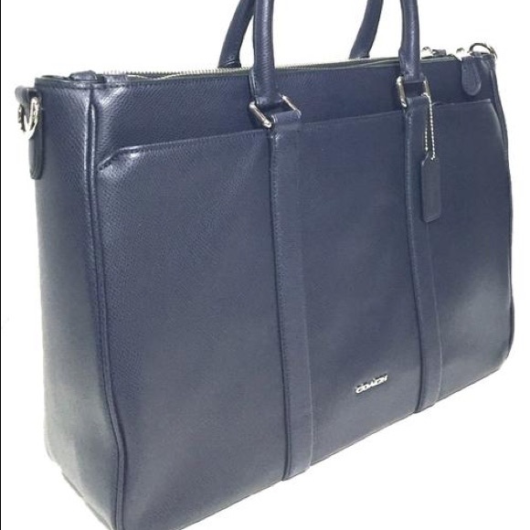 Coach blue leather briefcase/computer bag - Picture 5 of 5